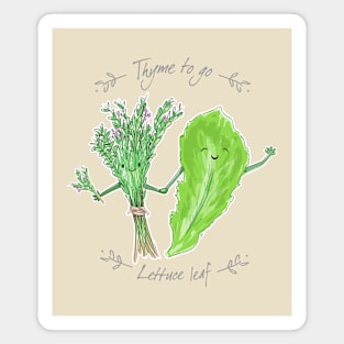 Thyme to Go, Lettuce Leaf Magnet